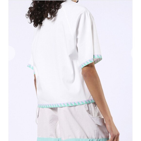 $78 Diesel Women’s T-Bren Short A T-Shirt Loose Oversized Fit Size 2XS - Picture 5 of 13